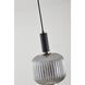 Canada 1 Light 8 inch Black and Antique Gold Pendant Ceiling Light